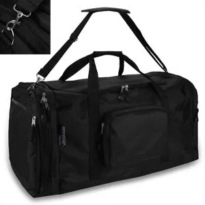 monzana® Reisetasche Schwarz 90L