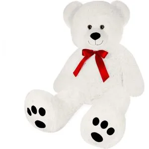 monzana® Plüschtier Teddybär XXL Weiß 150cm