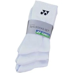 Yonex Premium Socks 3-pack White