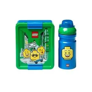 Room Copenhagen LEGO Lunch-Box Set Iconic Boy blue & green
