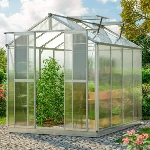 GFP Växthus, 179 x 259 cm, inkl. extra set XL, 8 mm kanalplastplattor - (GFPV00848)