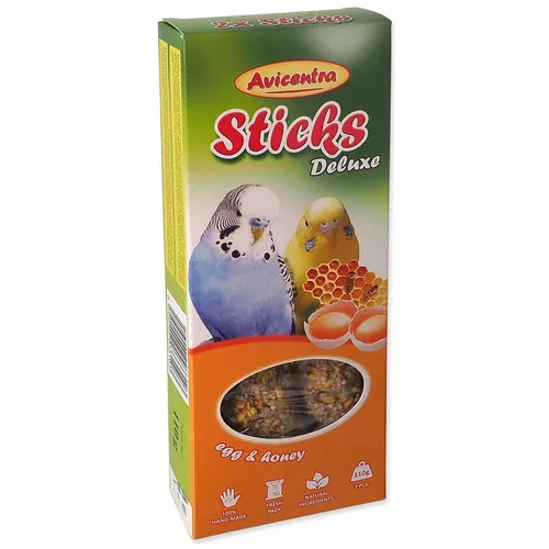 Tyčinky AVICENTRA s vajcami s medom pre andulky 2 ks
