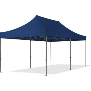 TOOLPORT 3x6 m snabbtält, Premium stål, blå - (600067)
