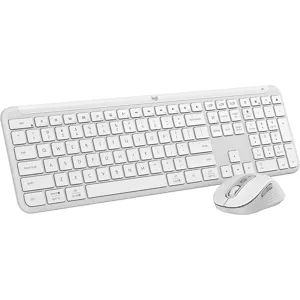 Logitech Clavier Sans Fil + Souris Mk950 Signature Slim Azerty Blanc (920-012595)