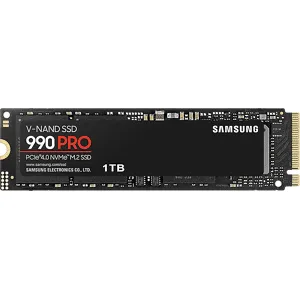 Samsung Disque Dur Ssd Interne 1 Tb 990 Pro Pcie 4.0 Nvme M.2 (mz-v9p1t0bw)