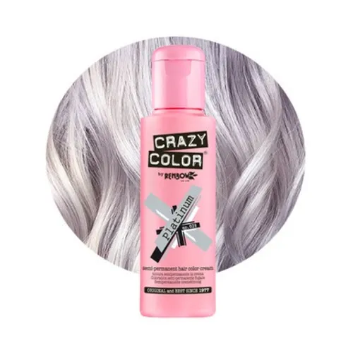 2ks 028 Crazy Color farba na vlasy Platinum 100ml
