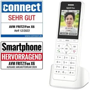 FRITZ!Fon X6 weiß Schnurlostelefon mit Farbdisplay