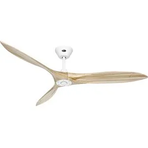 kaiserkraft Ventoinha de teto ECO AIRSCREW, Ø da pá do rotor 1520 mm, natural/branco mate