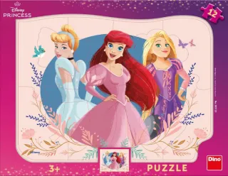 Puzzle Princezny 12 dílků deskové