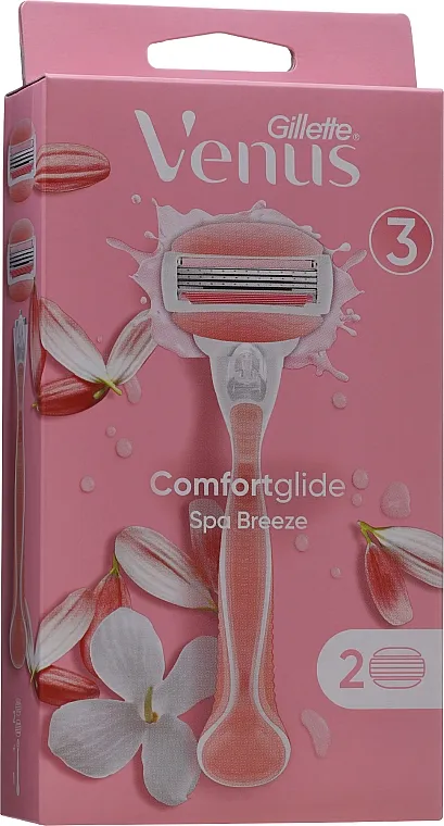 Gillette Holiaci strojček Venus Comfort Glide Spa Breeze + 2 hlavice