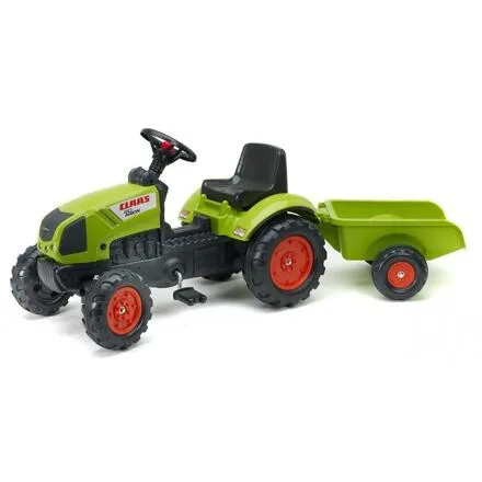 FALK Šliapací traktor Claas Arion s vlečkou