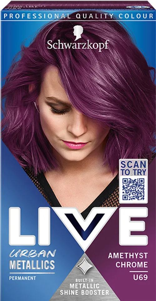 Schwarzkopf Live Urban Metallics U69 Fialový chróm