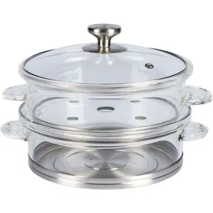 genialoGlastopf mit Dampfgarer, 2,5 l