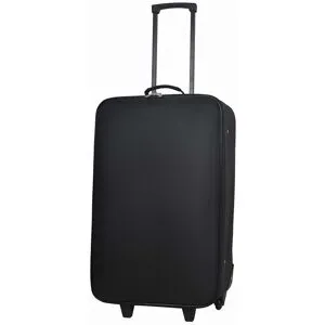 Polegar Mala De Viagem Média Flexível Auchan Essencial Preto 2 Rodas 60cm