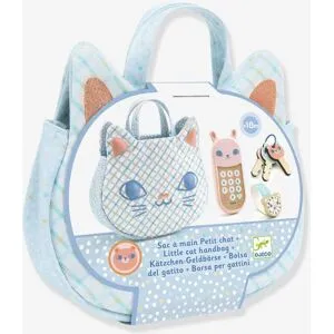 Sac à main Petit chat DJECO bleu
