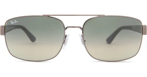 Ray-Ban RB3687 004/71 61 - rechteckig sonnenbrillen, herren, grau