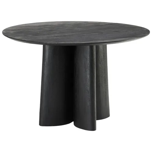 MID.YOU JÍDELNÍ STŮL, mangové dřevo, černá, 120/76/120 cm