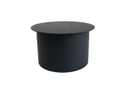 Víčko kouřové 160 mm, silnostěnné 1,5 mm, černé MA654291