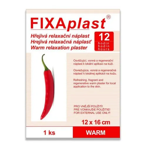 Fixaplast Warm Kapsaicinová Hřej.nápl.12x16cm 2ks
