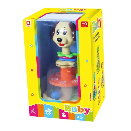 Hračka s guličkami pes