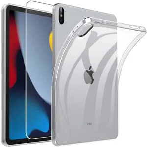 TABLETCOVERS.DK iPad 11" (2025) / iPad 10.9" (2024/2022) Fleksibelt TPU Plast Cover m. Skærmbeskyttelse - Gennemsigtig