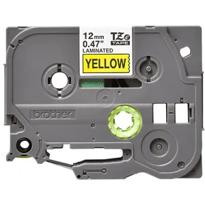 Brother Tze631 12 Mm Noir Sur Ruban Jaune