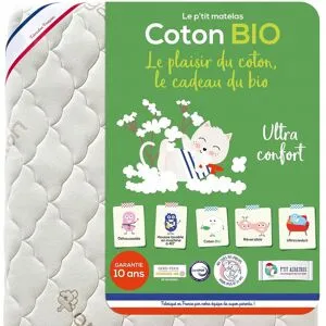 P'TIT ALBATROS Matelas bébé mousse coton bio
