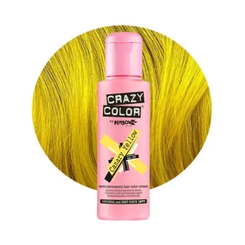 2ks 49 Crazy Color farba na vlasy Canary Yellow 100ml