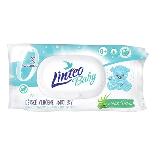 Vlhčené Ubrousky Linteo Baby S Aloe Vera 80ks