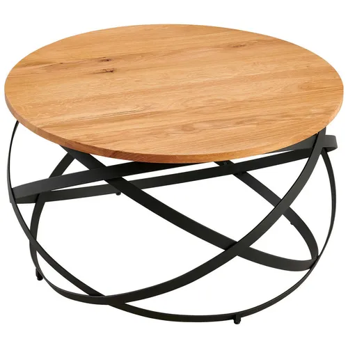 Livetastic KONFERENČNÍ STOLEK, přírodní barvy, černá, dřevo, kov,