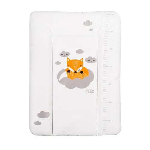 New Baby Prebaľovacia podložka mäkká Líška biela 70x50cm