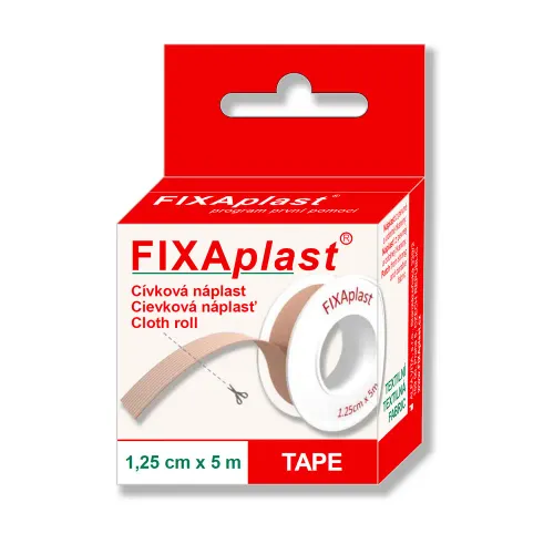 Fixplast náplast cívka 1,25 cm x 5 m