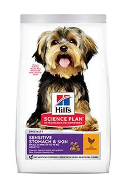 Hill S Science plan Sensitive Adult Small Chicken pro psy 1,5kg