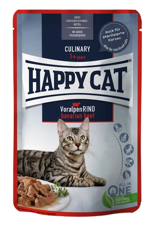 Happy Cat Culinary Voralpen Rind kapsičky - Hovězí 85 g