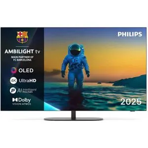 Philips 55OLED810/12 4K Ambilight Google TV Grå
