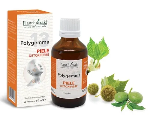 Polygemma 13 Piele detoxifiere, 50 ml, Plant Extrak