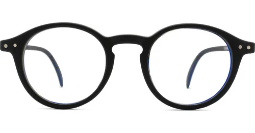 Izipizi Screen Junior #D Black (de 5 a 10 años) - gafas con filtro para la luz azul, redondas, niños, negro