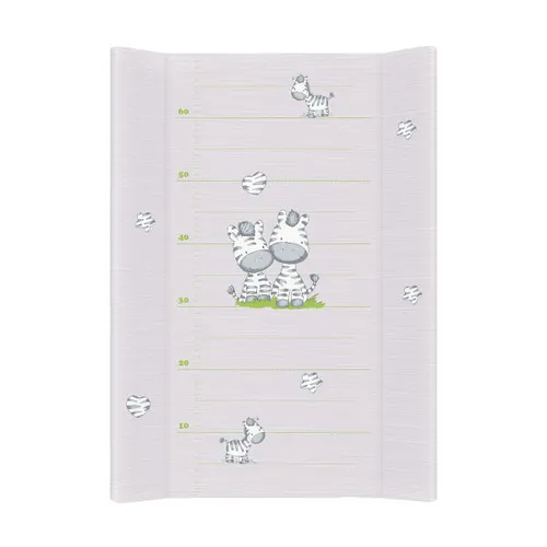 Ceba Baby Prebaľovacia podložka tvrdá 70 cm - Zebra šedá