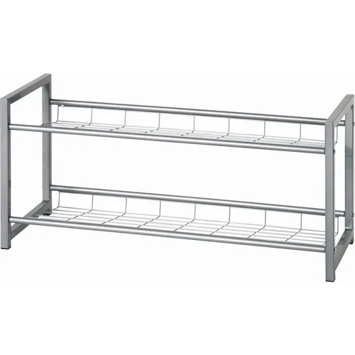 Carryhome REGÁL NA BOTY, barvy hliníku, 80/38/30 cm