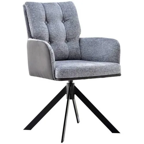 Novel ŽIDLE S PODRUČKAMI, železo, žinylka, mikrovlákno, antracitová, šedá, černá