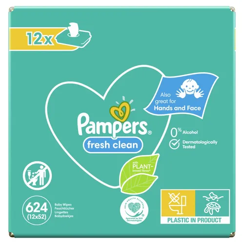 Pampers Baby wipes FRESH CLEAN 12X52KS