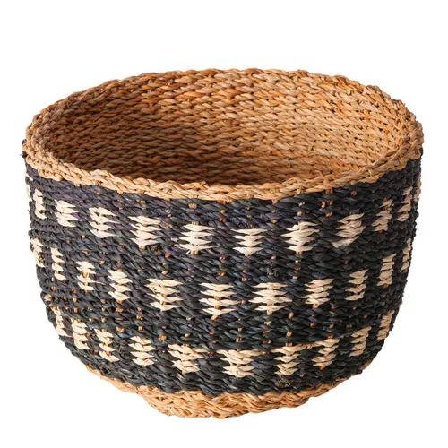 XXXL KOŠ přírodní barvy, černá