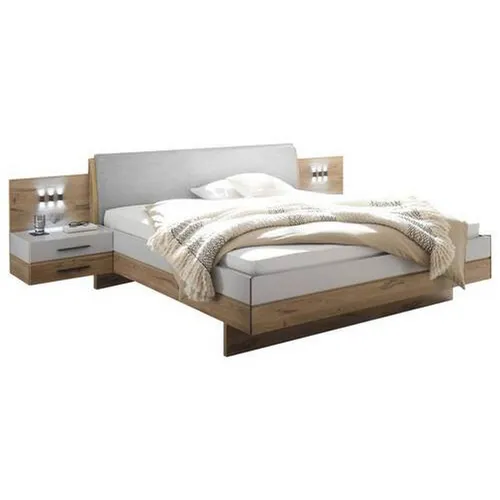 Venda ZOSTAVA S POSTEĽOU, 180/200 cm, farba duba, svetlosivá