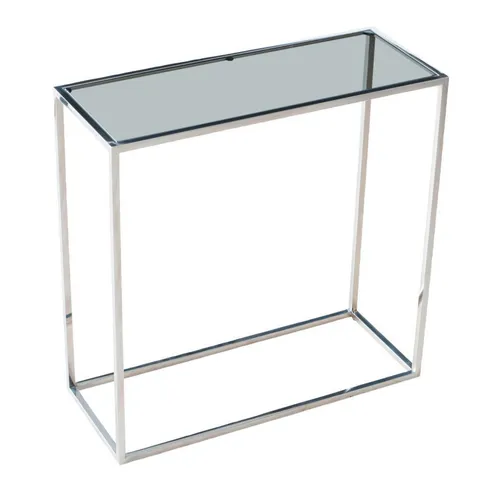 XXXL KONZOLOVÝ STOLÍK, strieborná, 70/28/70,5 cm