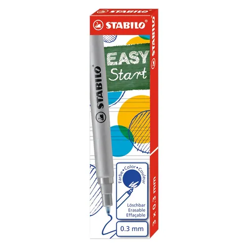 Stabilo Náplň EASY original modrá 0,3mm/ 3ks
