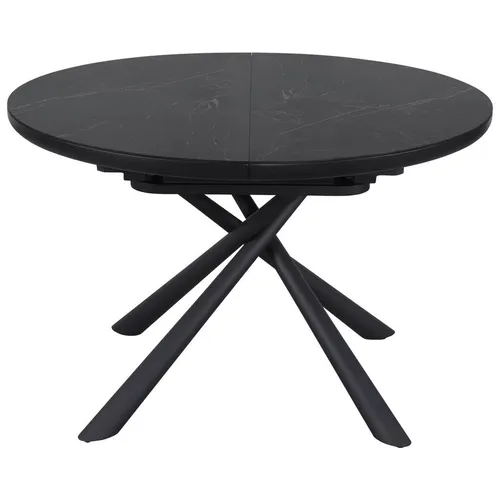 Novel JÍDELNÍ STŮL, černá, 120-160/120/76 cm