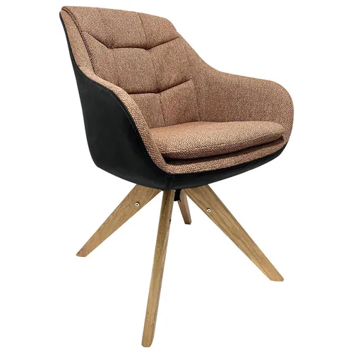 Landscape ŽIDLE S PODRUČKAMI, tkaná látka, mikrovlákno, antracitová, barvy dubu, rezavá