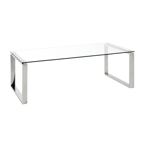 XXXL KONFERENČNÍ STOLEK, barvy nerez oceli, kov, sklo, 120/60/40 cm