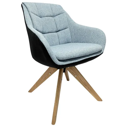 Landscape ŽIDLE S PODRUČKAMI, tkaná látka, mikrovlákno, antracitová, modrá, barvy dubu