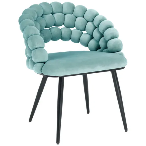 Novel ŽIDLE S PODRUČKAMI, železo, samet, černá, jadeitově zelená